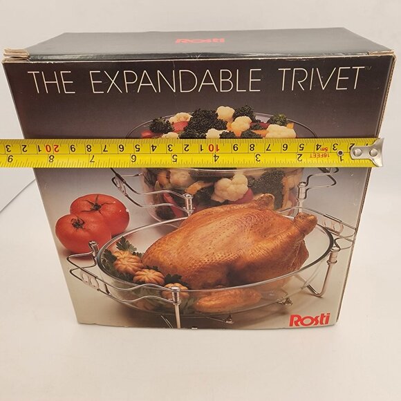 Rosti Expandable Trivet 15-Inch Italian Made For Any Dish Tray Or Bowl Holiday - Picture 9 of 10